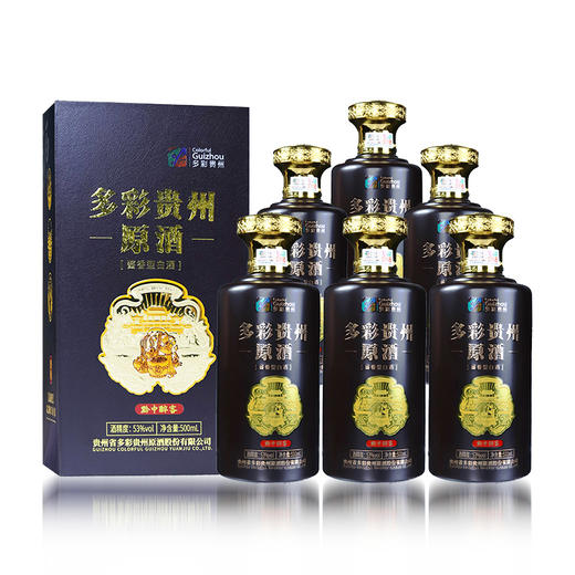 多彩贵州原酒（黔中醉客）酱香型53度白酒500ml×6瓶 商品图4