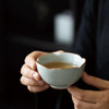 【丰子汝窑】【天青葵口杯】8.1x4.6cm 100ml 茶杯纯手工开片主人杯陶瓷汝瓷单杯子个人品茗杯功夫茶具 商品缩略图5