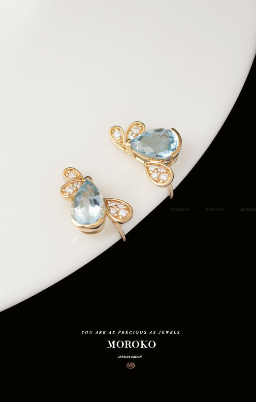 翠羽明珠|耳夹 商品图0