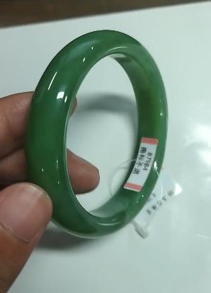 和田玉手镯-碧玉猫眼 商品图0