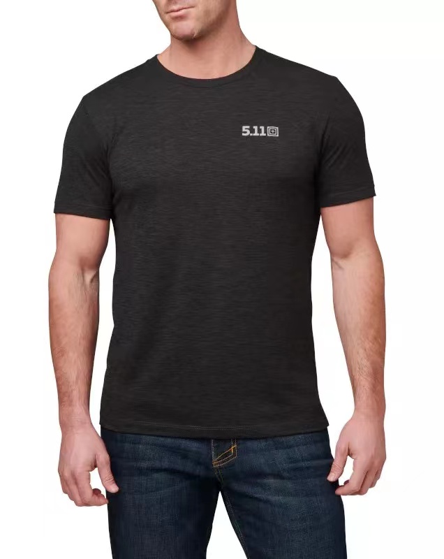 美国5.11夏休闲T恤 511男士训练短袖T恤衫41230ABL
