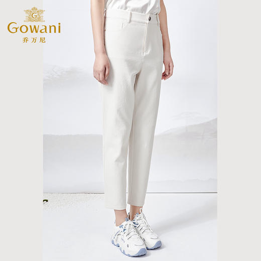 乔万尼夏季新款休闲裤透气舒适减龄显瘦ET2F268 商品图2
