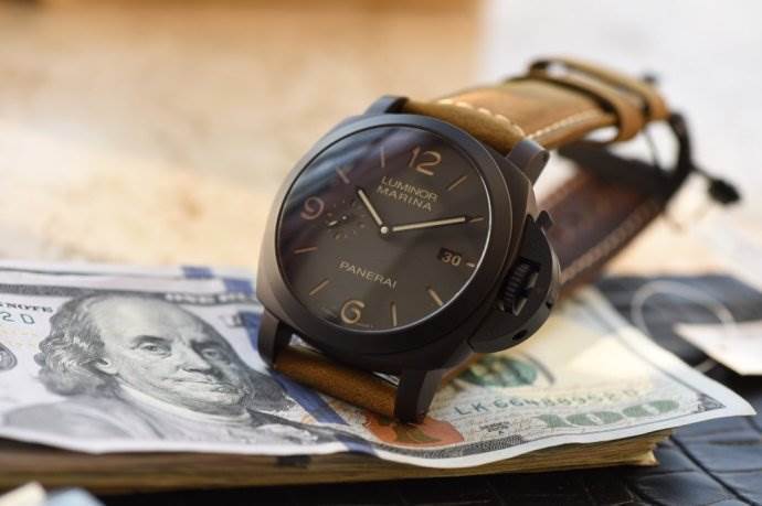 精湛的咖啡色军表-VS厂沛纳海PAM386复刻版本