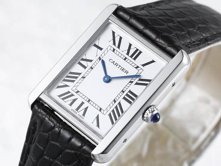 AF厂卡地亚坦克石英女表复刻表最强注解-对比正品真假评测