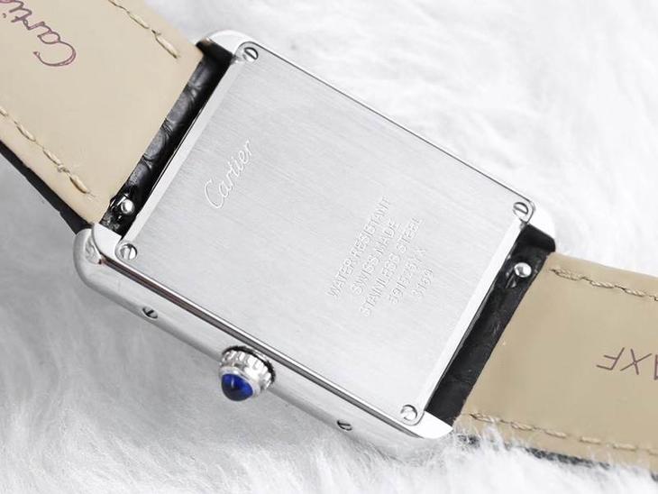 AF厂卡地亚坦克石英女表复刻表最强注解-对比正品真假评测