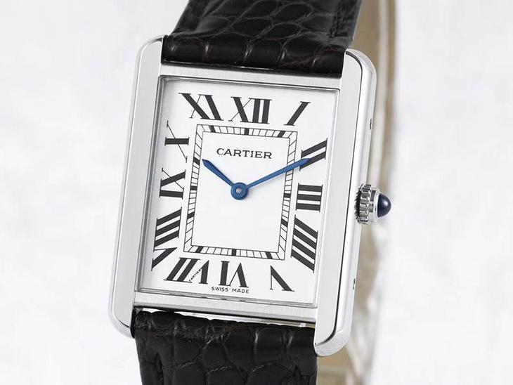 AF厂卡地亚坦克石英女表复刻表最强注解-对比正品真假评测