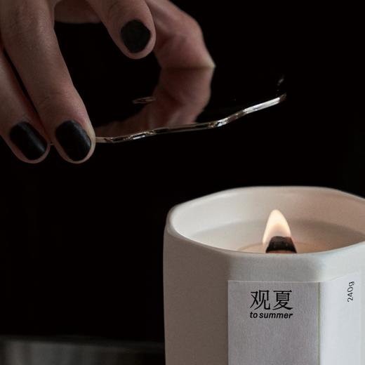 新“植制”精油木芯蜡烛多规格、水波纹金属蜡烛盖 商品图6