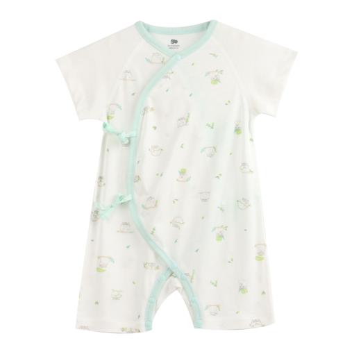 丽婴房-内衣类（夏）G3短袖系带连身装0_白色\米白 商品图0