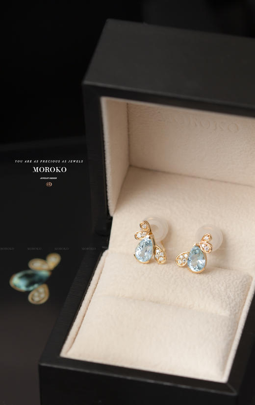 翠羽明珠|耳夹 商品图1