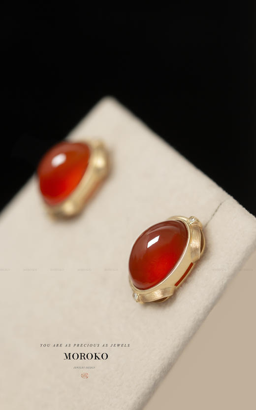 帷幕|南红玛瑙耳钉 商品图3