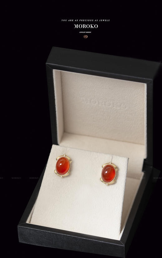 帷幕|南红玛瑙耳钉 商品图2