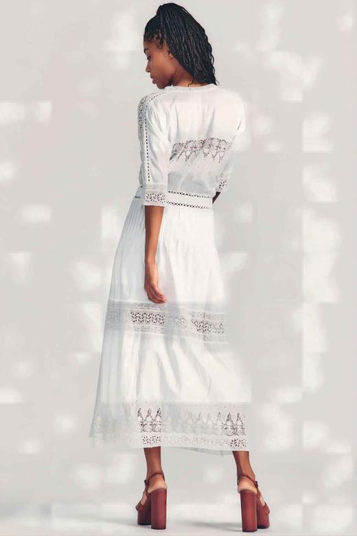 LOVESHACKFANCY - BETH DRESS - WHITE - 连身裙 - 白色 商品图3