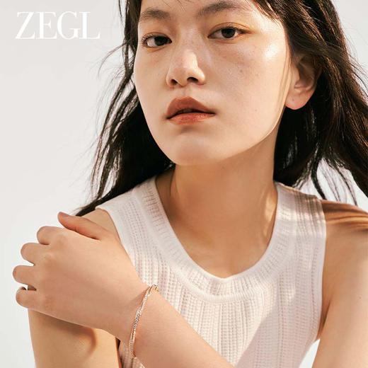 ZEGL玫瑰金色925纯银手镯女轻奢小众精致高级感年轻款镯子手饰品 商品图1