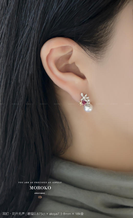 花开无声|耳钉 商品图3