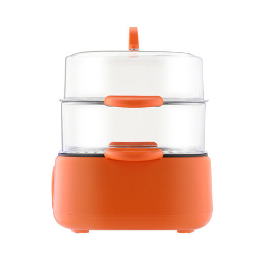 小熊丨多功能电蒸锅 双层大容量 活力橙 商品图1
