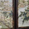 近代 红木镶王云泉款浅绛彩瓷板画四条屏 商品缩略图2