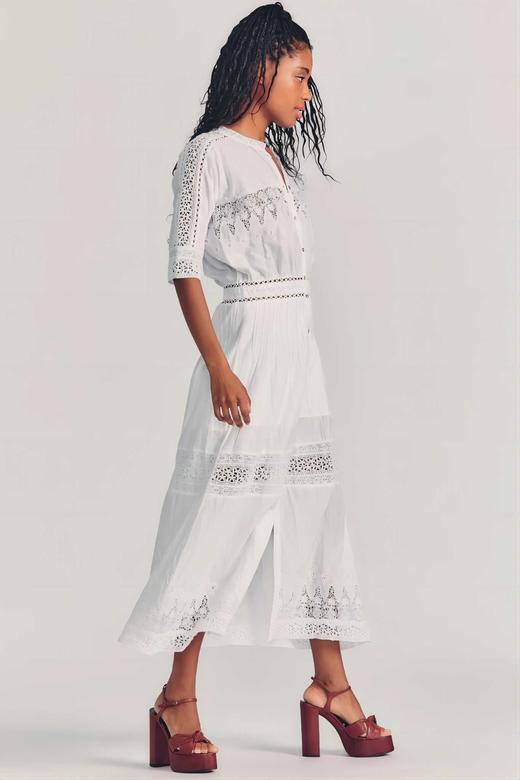 LOVESHACKFANCY - BETH DRESS - WHITE - 连身裙 - 白色 商品图2