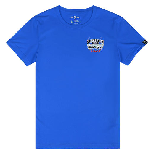 自由基地夏季新款硬派机车摩托美式街头风印花男士短袖T恤衫打底 NMT-2012 商品图5