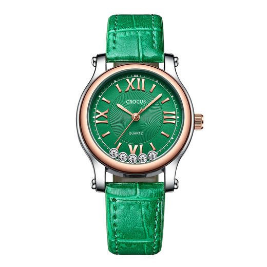 CROCUS随心转女士手表  灵动钻石 皮质表带 浪漫轻奢 精致迷人 商品图4