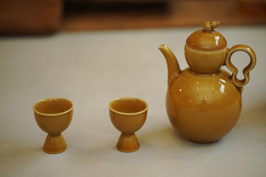 『喜相逢』草木灰葫芦酒器礼盒 商品图4