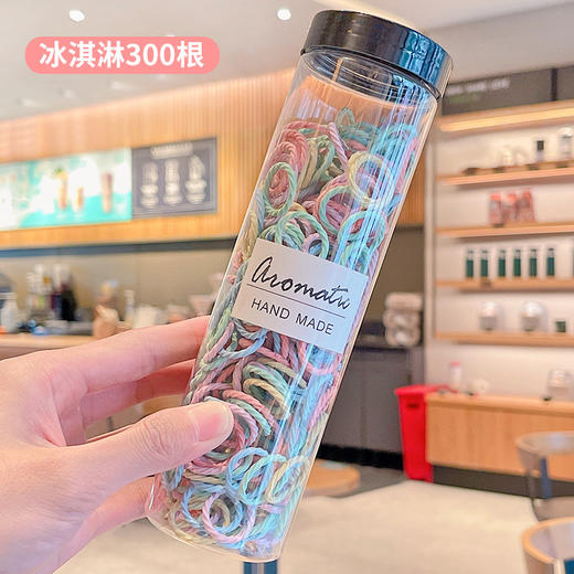 【500根舒适不伤发】宝宝发圈儿童皮筋不伤发扎头发小号发绳婴儿彩色头绳发饰高弹耐用 商品图11