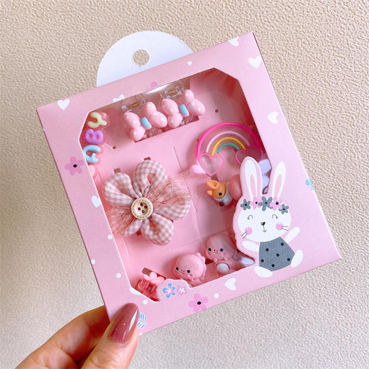 【儿童发饰套装礼盒】小女孩头饰女童婴幼儿不伤发发夹公主蝴蝶结发卡 商品图6