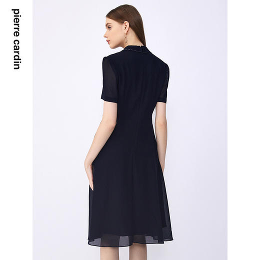 皮尔卡丹女装夏季新款通勤修身多色职业连衣裙C32DS022
 商品图3