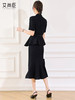 艾尚臣黑色西装两件套气质女神范收腰显瘦夏季新款酒店经理工作服 商品缩略图4