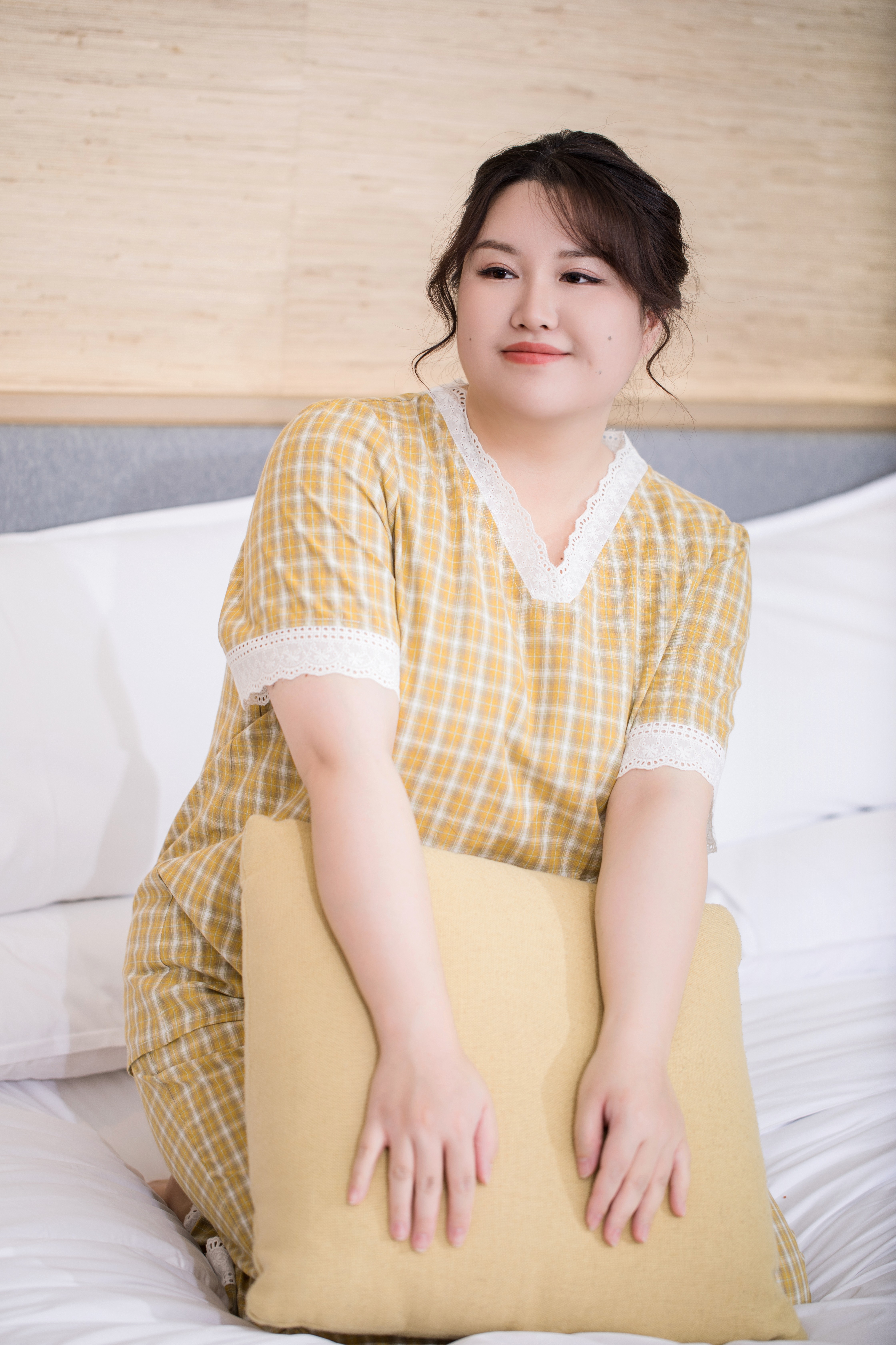 【纯棉 格子睡衣套装/睡裙】🔥【打版定制3个月，光面料就改了3次】【格子撞色田园风】【清新减龄】【专属定制】【懒人睡裙，格子睡衣】【从18岁穿到80岁】