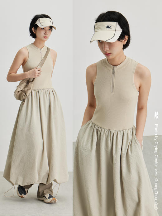 CryingCenter 三色运动网眼拼接空顶帽防晒网球帽 哭喊中心 商品图2