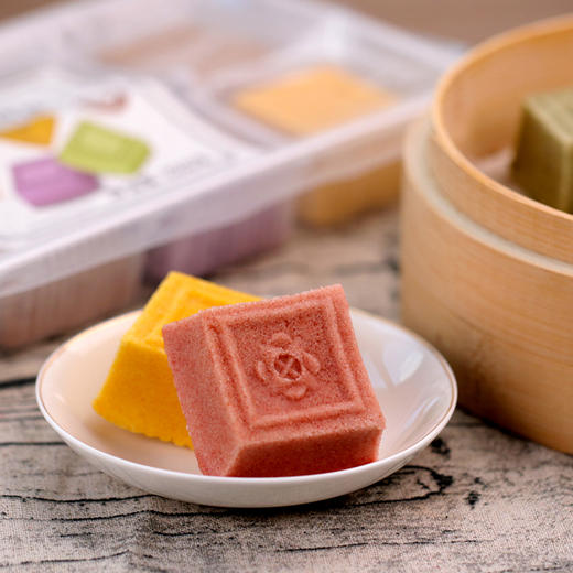 【江南美食 绵软香甜 清香四溢】逢食非遗尺糕 樱花尺糕/桂花尺糕/芝麻尺糕/果蔬七彩尺糕/白玉尺糕 2袋/4袋   190-300g/袋丨速食 商品图7