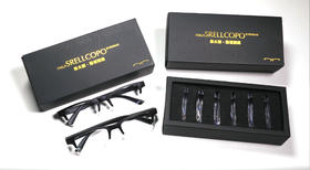 斯瑞博格防蓝光换片老花镜（防蓝光换片变焦老花镜*2付（超轻/照明款式各一副） 镜片*6对100度150度200度300度350度400度各一对 拉链眼镜盒x2镜布x2  赠老花镜塑料眼镜盒眼镜布各*2