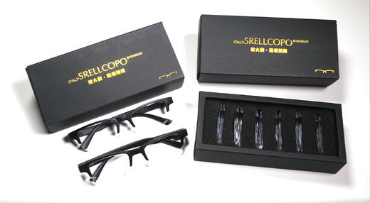 斯瑞博格防蓝光换片老花镜（防蓝光换片变焦老花镜*2付（超轻/照明款式各一副） 镜片*6对100度150度200度300度350度400度各一对 拉链眼镜盒x2镜布x2  赠老花镜塑料眼镜盒眼镜布各*2 商品图0