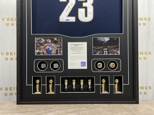 收藏系列 詹姆斯 骑士队23号蓝色 亲笔签名球衣 商品图3