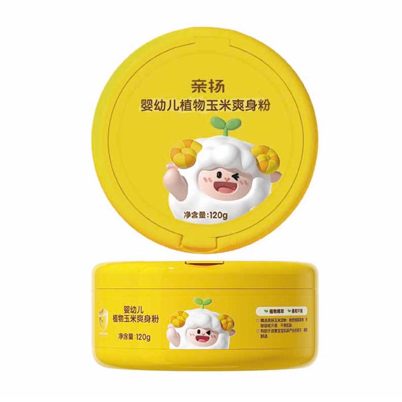 亲扬婴幼儿植物玉米爽身粉120g