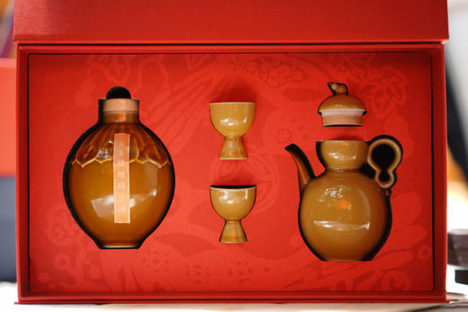 『喜相逢』草木灰葫芦酒器礼盒 商品图2