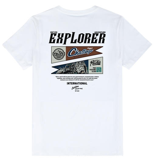 自由基地2023美式复古风格机车图案印花半袖T恤情侣短袖休闲体恤 NMT-2018 商品图5