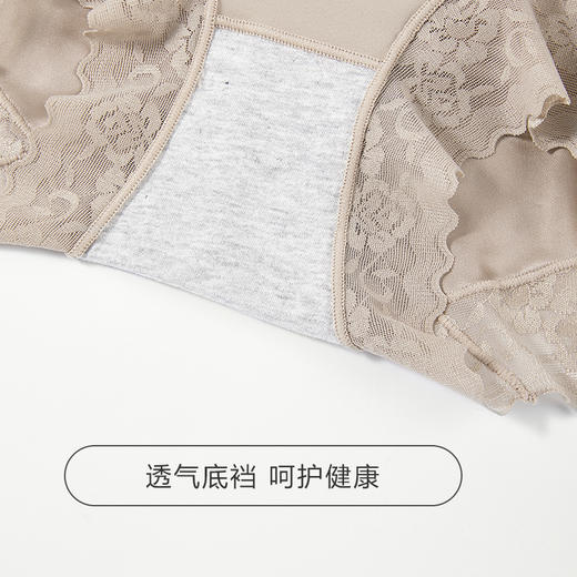 2条装收腹翘臀高腰蕾丝，2195高弹蕾丝美臀裤 商品图4