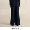 JUDYHUA 侧缝毛边设计直筒裤 商品缩略图2