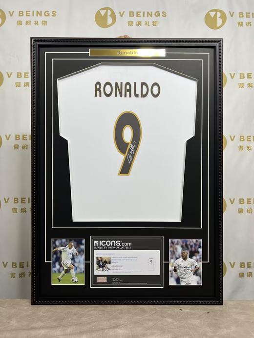 收藏系列 大罗 皇马队9号白色 亲笔签名球衣 ICONS 商品图1
