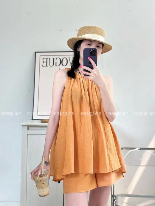 【门店同款】2023年夏季慵懒削肩短裤套装 153346791 商品图7