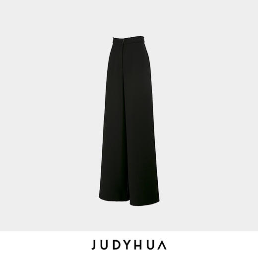 JUDYHUA 侧缝毛边设计直筒裤 商品图3