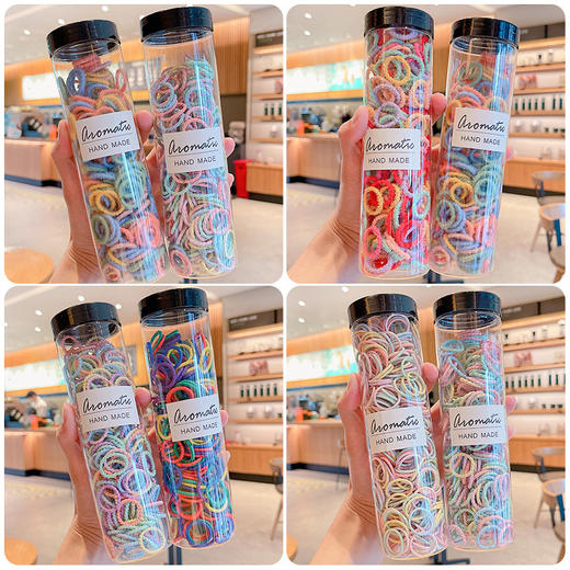 【500根舒适不伤发】宝宝发圈儿童皮筋不伤发扎头发小号发绳婴儿彩色头绳发饰高弹耐用 商品图2