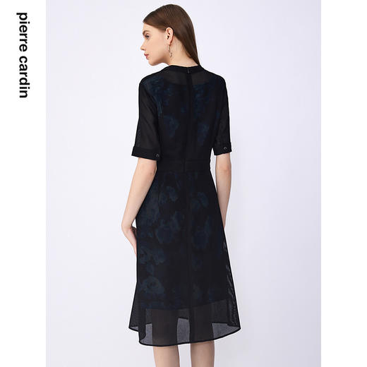 皮尔卡丹女装夏季新款通勤职业干练修身连衣裙C32DS030
 商品图2