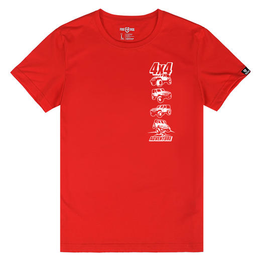 自由基地夏季新款男士越野车图案设计创意牧马人印花短袖休闲T恤 NMT-2016 商品图4