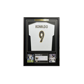 收藏系列 大罗 皇马队9号白色 亲笔签名球衣 ICONS