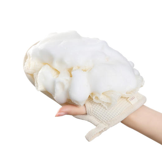 FaSoLa 搓澡手套搓澡巾粗砂搓背巾男女洗澡洗浴家用后背搓泥搓灰浴球 商品图10