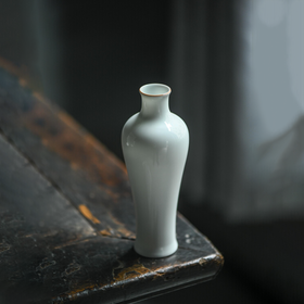 抱翁堂 青白釉观音尊/瓶 陶瓷花瓶 手工花器家用摆件