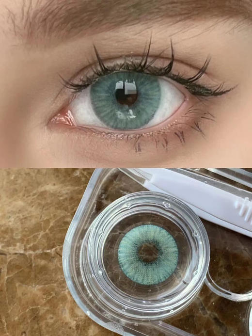 Summerbaby 印度女王蓝 月抛 两片 14.5mm 参考着色 14.1mm 基弧 8.5 含水 40% 新锐国货 商品图3