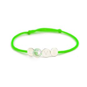 北京仓｜La môme bijou-Bulles-泡泡 Love 绿色手链［法国设计师］